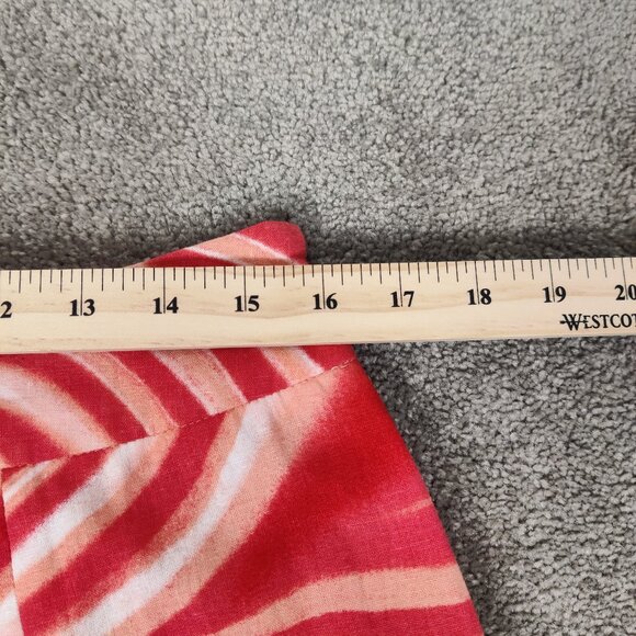 Kasper Essential Sportswear Women's Skirt Size 8 Linen Rayon Orange Red A Line - Picture 6 of 7